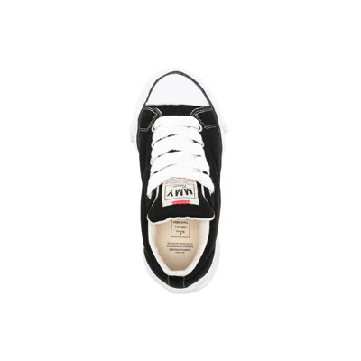 Miharayasuhiro Peterson 23 Original Sole Padded Canvas Low-top Sneaker In Black