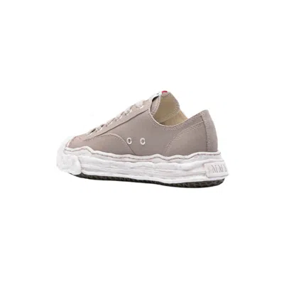 Miharayasuhiro Hank Og Sole Garment Dyed Canvas Low-top Sneaker In Gray