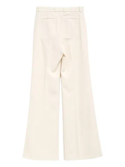 Chloé High-waist Flared Trousers In Nude