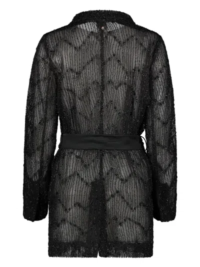 Lorena Antoniazzi Lace Jacket In Black