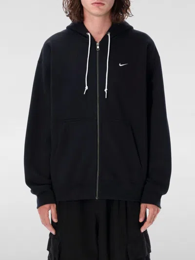 Nike Solo Swoosh Hoodie In Black