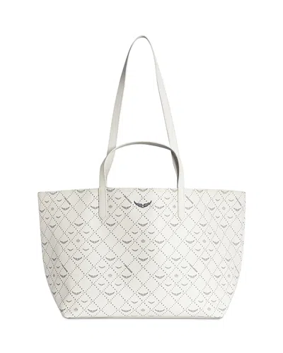 Zadig & Voltaire Z Shopper Xl Monogram Flash Tote In White