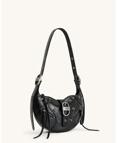 Jw Pei Handbags Tessa Crushed Small Shoulder Bag In Black