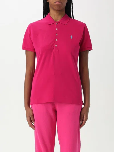 Polo Ralph Lauren Polo Shirt With Pony Logo In Pink