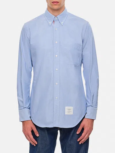 Thom Browne Light Blue Cotton Button-down Shirt