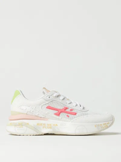 Premiata Award Winning Sneakers Moerund Woman Fabric White In Weiss