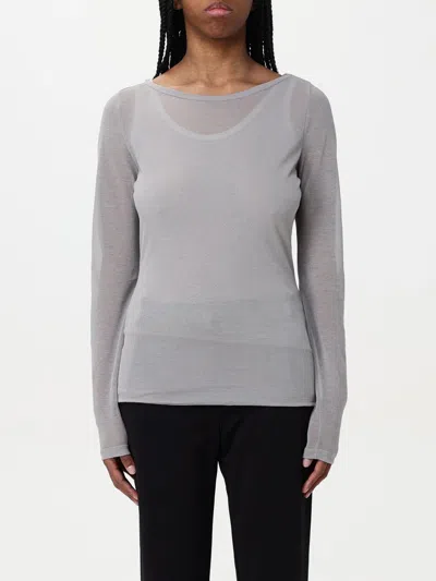 Pinko 'merci' Sweater In Grey Cotton In Grau