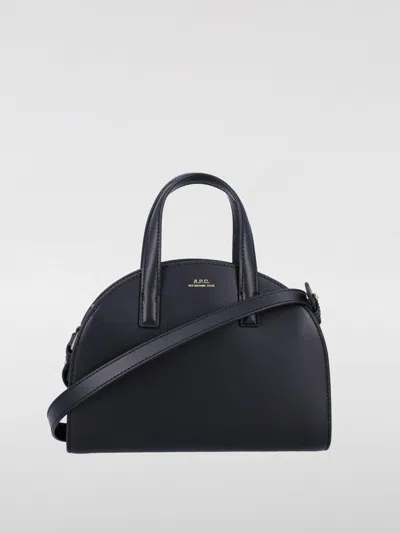 Apc A.p.c. Curved Silhouette Tote Bag In Black