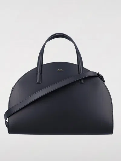 Apc A.p.c. Curved Silhouette Tote Bag In Black