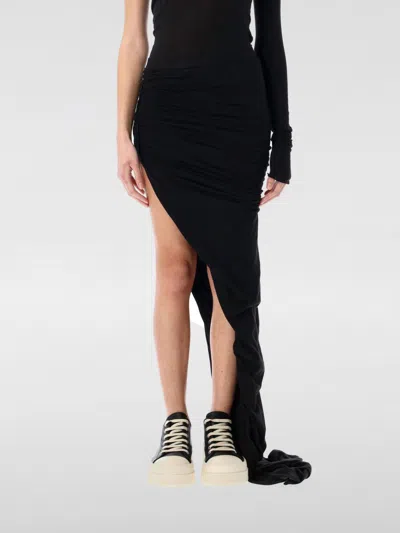Rick Owens Drkshdw Drkshdw By Rick Owens "edfu" Asymmetrical Mini Skirt – Black In Schwarz