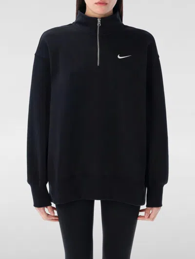 Nike Phoenix Zip-up Sweatshirt In Black
