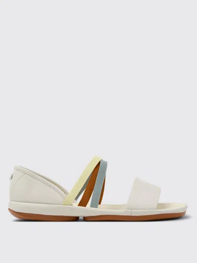 Camper Flat Sandal  Woman Color White In Weiss