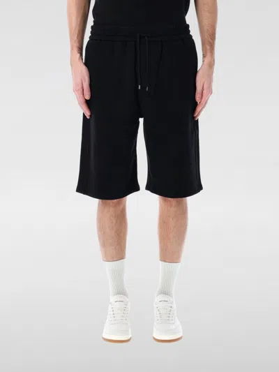 Saint Laurent Cassandre Fleece Shorts In Black