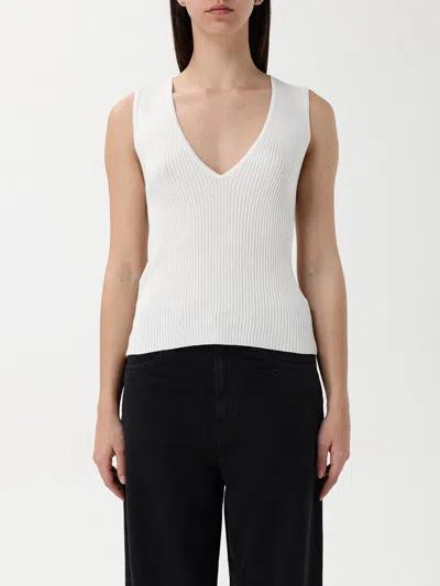 Pinko Agner Top Made Of Cotton Blend. In Weiss