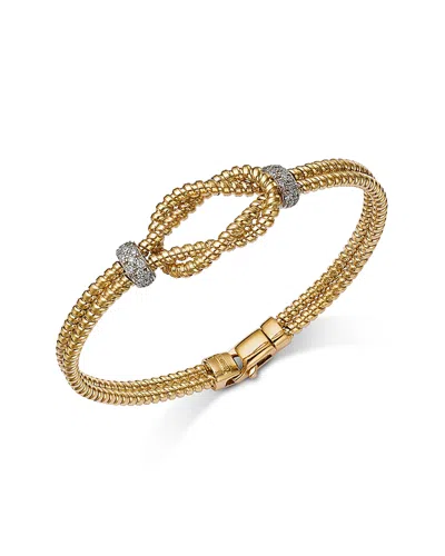 Bloomingdale's Fine Collection Diamond Loop Bracelet In 14k Yellow Gold, 0.25 Ct. T. W. In Gold