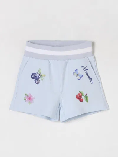 Monnalisa Shorts Aus Baumwollfleece In Grau
