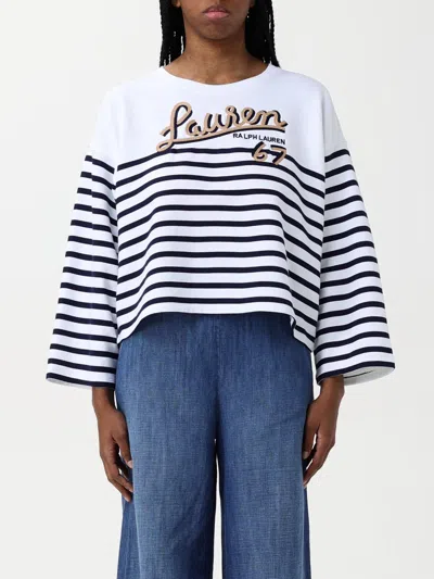 Ralph Lauren Jamarie Long Sleeve Sweatshirt In Weiss 1