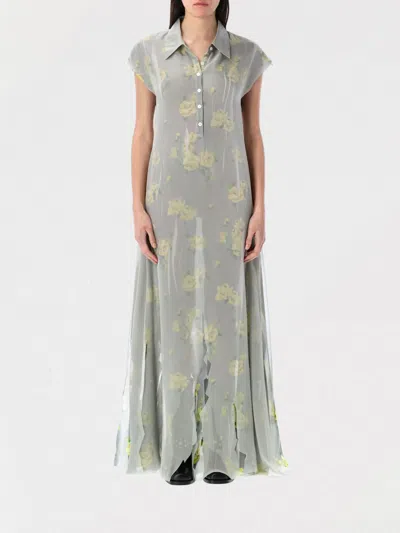 Acne Studios Dranee Long Dress In Grau