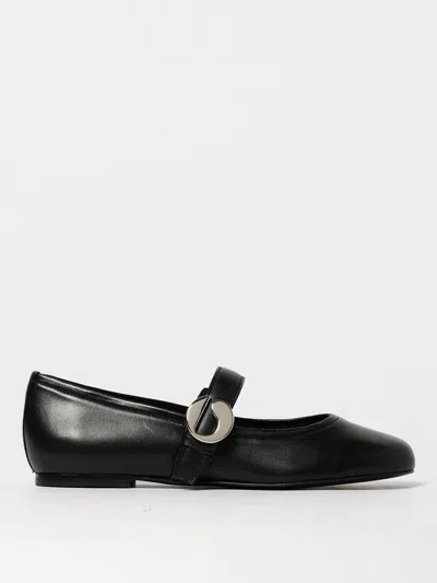 Coperni Leather Ballet Flats In Schwarz