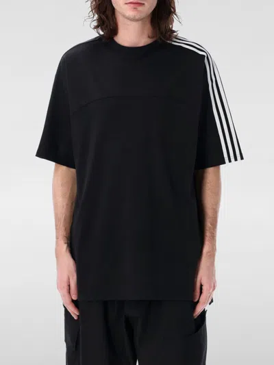 Y-3 Y 3 3 Stripes Crew Neck T Shirt In Schwarz