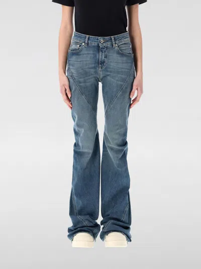 Rick Owens Drkshdw Drkshdw By Rick Owens Bias Bootcut Jeans In Indigo