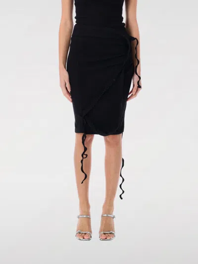 Ottolinger Fine-ribbed Mini Skirt In Schwarz