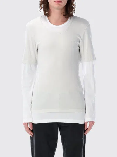 Magliano White & Beige Trauma Superslim T-shirt In Weiss