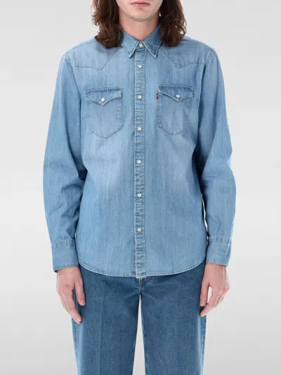 Levi's Barstow Western Standard Snap Front Shirt In Blue