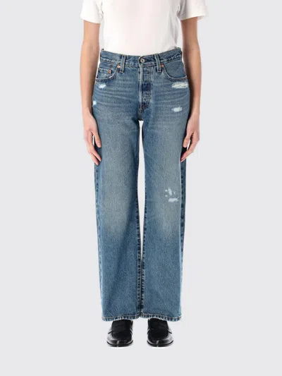 Levi's Balmain White Polyamide Viscose Jackets In Blau