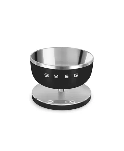 Smeg Rechargeable Digital Kitchen Scales In Matte Black