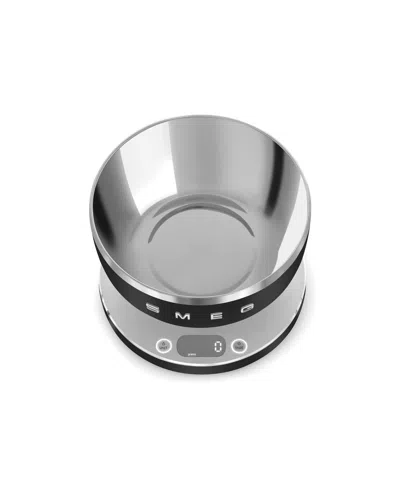 Smeg Rechargeable Digital Kitchen Scales In Matte Black