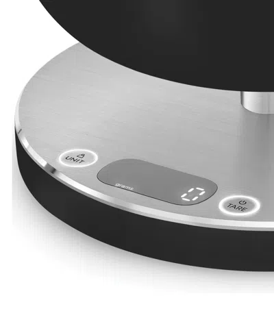Smeg Rechargeable Digital Kitchen Scales In Matte Black