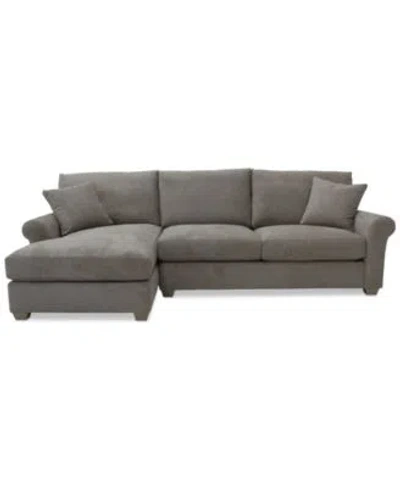 Macy's Reiter Fabric Sectional Collection Exclusively At Macys In Cobblestone