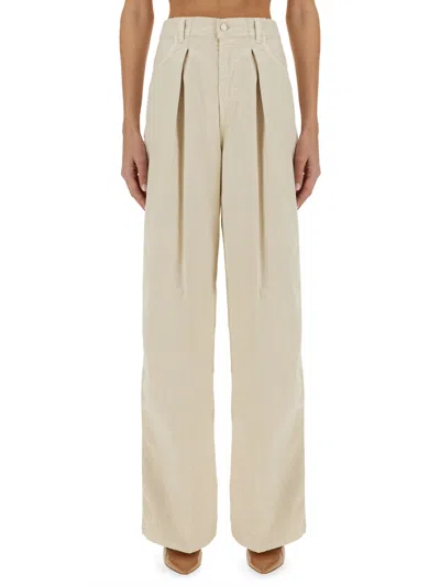 Haikure Wide Leg Jeans In Beige