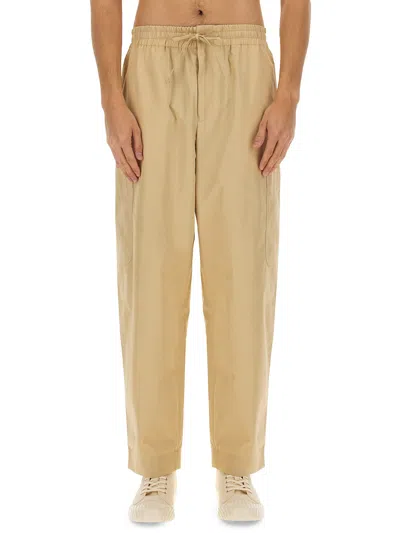 Kenzo Elasticated Waistband Cargo Pants In Beige