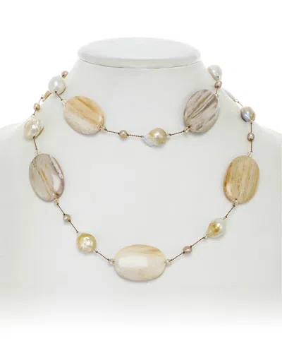 Margo Morrison Silver Pearl Necklace