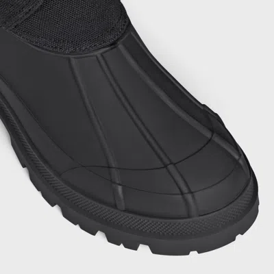 Celine Triumph Canvas High-top Chunky Boot In Black