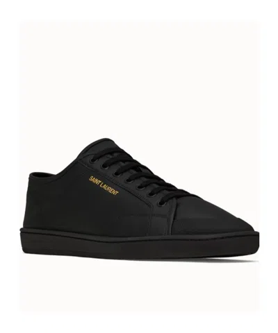Saint Laurent Andy Black Leather Sneakers
