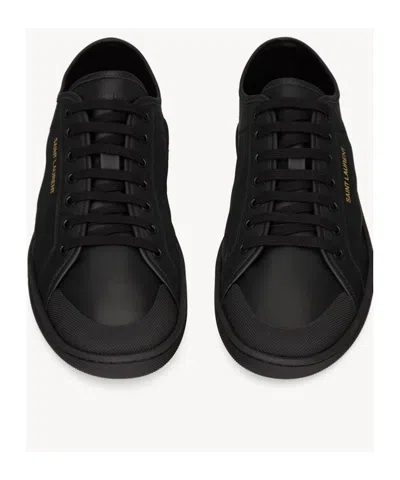 Saint Laurent Andy Black Leather Sneakers