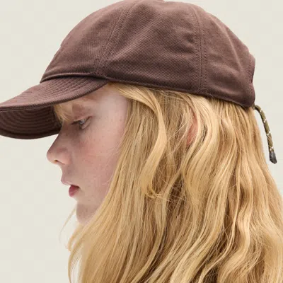 Miu Miu Denim Baseball Cap In Amaranth/forest Green