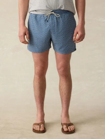 Faherty Shortlite Swim Trunks In Blue