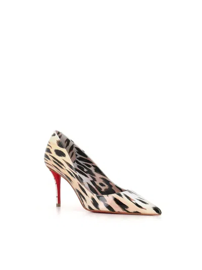Christian Louboutin Miss Z Pumps In Gigi Printed Patent Calfskin Leather In Vintage Rose