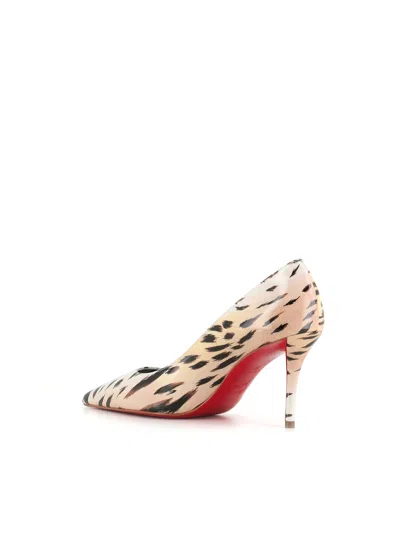 Christian Louboutin Miss Z Pumps In Gigi Printed Patent Calfskin Leather In Vintage Rose