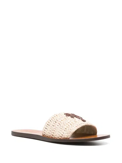 Manebi Manebí Raffia Sandal In Neutrals