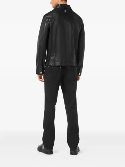 Billionaire Logo-plaque Jacket In Black