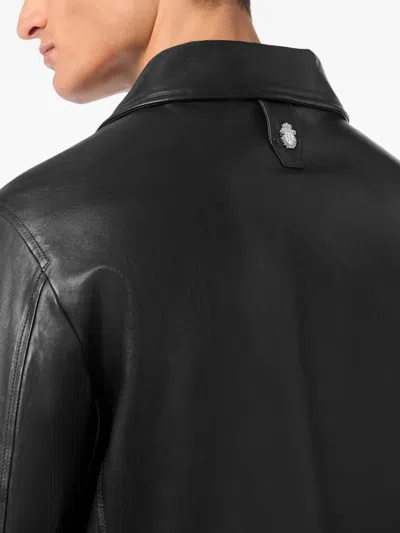 Billionaire Logo-plaque Jacket In Black