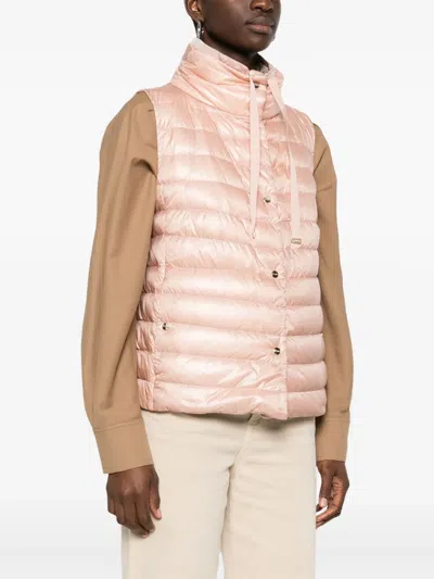Herno Padded Vest In Pink