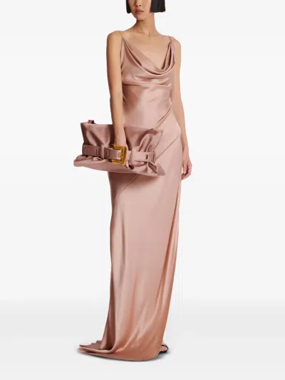 Balmain Medium Anthem Shoulder Bag In Pink