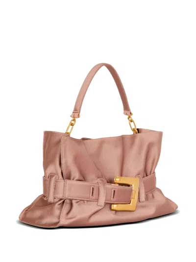 Balmain Medium Anthem Shoulder Bag In Pink