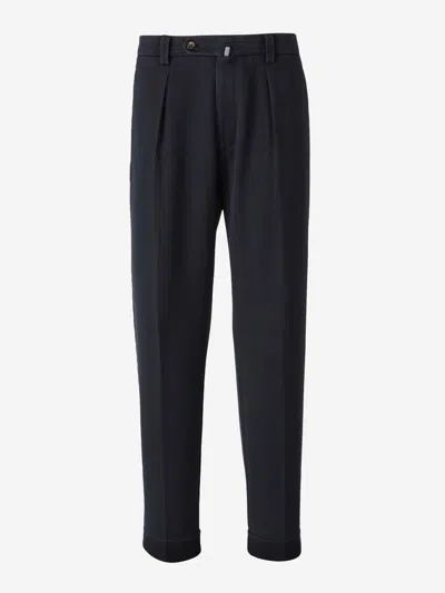 Berwich Oversize Fit Pants In Black